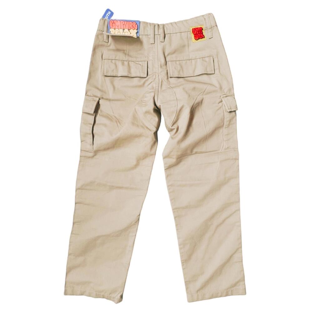 Empyre NEW Ultra Loose Youth Khaki Cargo Skate Pants - 24